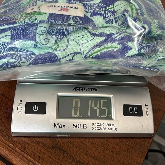 Vineyard Vines Cordia Floral Dress Blue Green Embroidered Size 10 Cotton Linen - Picture 16 of 16